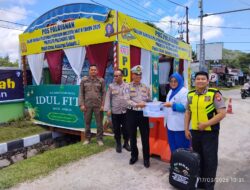 *Pastikan Petugas Tetap Prima Layani Masyarakat, Rumkit Bhayangkara Cek Kesehatan di Pos Ketupat 2026*