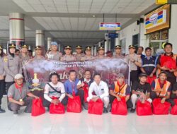 HUT Setukpa, Siswa SIP Angkatan 55 Polda Kalteng Berbagi Sembako