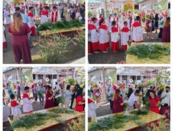 UMAT STASI ST IGNATIUS DE LOYOLA KOLONGAN TETEMPANGAN  KAB.MINUT MELAKSANAKAN MINGGU PALMA DENGAN PENUH HIKMAT.