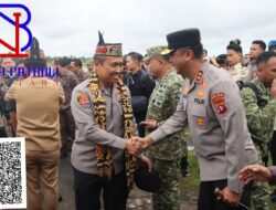 Kapolda Kalteng Sambut Kedatangan Kunjungan Kerja Menhan dan Tim Satgas PKH di Bumi Tambun Bungai