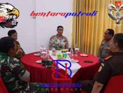 Perdana Kunjungi Mapolres Mura, Wakapolda Kalteng Disambut Hangat Kapolres Murung Raya Bersama Forkopimda