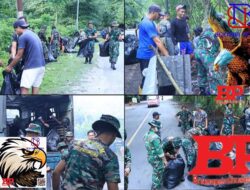 *Kemanunggalan TNI-Rakyat: Rindam XV/Pattimura Gelar Karya Bakti Bersihkan “Bumi Para Raja”*