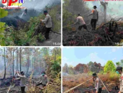 Satgas Aman Nusa Terus Lakukan Pembasahan Lahan Cegah Meluasnya Karhutla