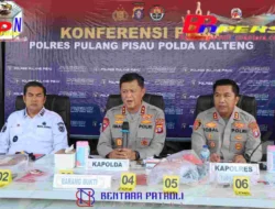 *Konferensi Pers Kapolda Kalteng Ungkap 2 Pelaku Karhutla di Pulang Pisau, Bakar 12 Titik Lahan dan Ancam Saksi dengan Senapan Angin*