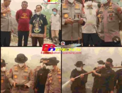 Respon Cepat Karhutla, Kapolda Kalteng Turun Langsung Pantau Titik Api di Jalan Mahir Mahar Palangka Raya