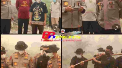 Respon Cepat Karhutla, Kapolda Kalteng Turun Langsung Pantau Titik Api di Jalan Mahir Mahar Palangka Raya